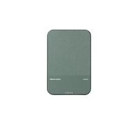 Native Union (Re) Classic Power Bank | Magnétique - Batterie Externe 5000 mAh Compatible MagSafe 15W - Câble USB-C Inclus - pour iPhone Air, 17 Pro Max, 17e, AirPods Pro 3 et Plus (Vert Ardoise)