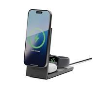 Native Union Rise Chargeur sans Fil Magnétique 3-en-1 - Certifié Qi2 & MagSafe 15W - Support Pliable pour iPhone Air, 17, 17e avec Charge pour AirPods (Pro) & Apple Watch (Noir)