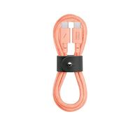 Native Union Type-C Belt Cable - Câble USB-C vers USB-C 1,2m ultra-résistant Compatible avec iPhone 16, 16 Plus, 16 Pro, 16 Pro Max, iPad Pro, iPad Air, Galaxy S24, Flip 6, Fold 6 (Abricot)
