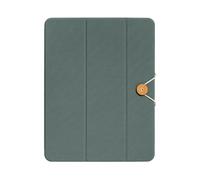 Native Union W.F.A iPad Folio - Support Pliable et étui en matériaux recyclés Compatible avec iPad Air 13" M2, iPad Pro avec Fixation magnétique Facile et Design avec Bouton et Cordon (Vert Ardoise)