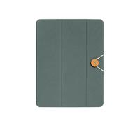 Native Union W.F.A iPad Pro 11" et iPad Air 10,9" Folio - Support Pliable et étui fabriqué à partir de matériaux recyclés avec Fixation magnétique Facile, Design à Bouton et Cordon (Vert Ardoise)