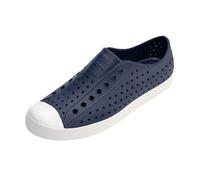 Native Unisex Jefferson Fashion Sneaker, Regatta Blue/Shell White,10 US Men/12 US Women