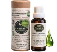 Nativilis Jambu Spilanthol Amazonian Bioactive Oil Spilanthes Acmella Oleracea Extract 100% Natural Pure B-ox Alternative - Relax facial Muscles Skin Firmness Antioxidant Properties Copaïba - 30 ml