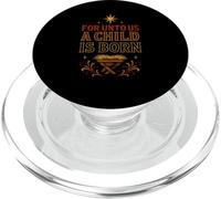 Nativity A Child is Born Vintage Femme Christian Jesus PopSockets PopGrip pour MagSafe