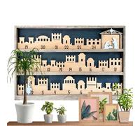 Nativity Calendar - 16 Inch Scene s | Wood Jesus Scene - 25 Days Countdown Ornament for Home Coffee Shop Bookcase and Religious Holiday Decoration