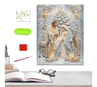 Nativity Scene Diamond Painting Kit, Jesus Birth Religious Special Shape