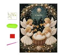 Nativity Scene Diamond Painting Kit, Jesus Birth Religious Special Shape