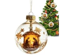 Nativity Scene Ornament, Hangable Sacred Christmas Pendant, Festive Holiday Decoration for Teens, Students, Women, Girls, and Collectors, Ideal for Window, Door, Wall, and Living Room Display