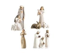 Nativity Set Born Scene Willow-Tree Figure, Figures Nativity Resin Nativity Scene, Nativity Scene with Figures, Resin Holy Family
