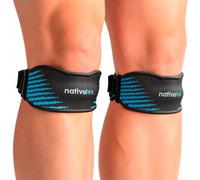 NativoDex Genouillère pour ménisque et ligament, bande rotulienne réglable | Sangle pour tendon rotulien · Compression pour running et gym · usage quotidien