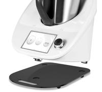 NATNAV Planche Coulissante pour Thermomix TM6 TM5, Planche Coulissante en Acrylique Mat avec Poignée pour Thermomix TM6, Stable et Facile à Déplacer (Noir)