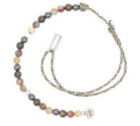 Nato Cuff - Bracelet Wrap Toggle en Argent 925 - Pierres Naturelles - Paracorde- Bijou Homme ou Femme Fait Main en France (Saint-Barth) (Capri)