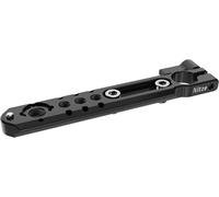 Nato Rail Avec 15mm Rod Clamp,Blocage Rapide Nato Rail Alliage D'aluminium Avec Broche Anti-Off Plusieurs Points Montage,Rail Nato Compatible Avec Support Moniteur Nato,Evf(5""/127mm)¿N49-Nc5
