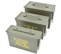 Nato US Army Boîte à munitions en métal 3 tailles Taille S