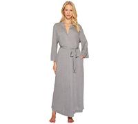 Natori Shangri La Robe longue à manches kimono pour femme - gris - Large