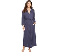 Natori Shangri-la Solid Knit Robe Peignoir, Bleu Nuit chiné, XS Femme