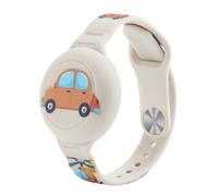 NATOSU Bracelet pour enfants étanche pour Airtag, réglable, design auto mignon caché de dessin animé pour support Air-Tag, bracelet de protection en silicone anti-perte pour GPS Tracker pour les