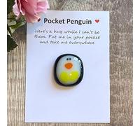 NATOSU Étreinte de pingouin de poche, cadeau de pingouin, petit câlin de pingouin, cadeaux encourageants, cadeaux de consolation, bon rétablissement, décoration de jouet mini pingouin