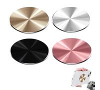 NATOSU Lot de 4 support de rechange pour téléphone portable, plaque métallique autocollante, support magnétique pour voiture