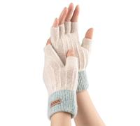 NATOSU Mitaines sans doigts pour femme, mitaines d'hiver, mitaines tricotées, mitaines tricotées, gants chauds en tricot pour taper et conduire la voiture, multicolore, L