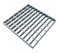 Natotela 300x300x30mm Caillebotis extérieur en Acier galvanisé,Caillebotis/Grille en Acier galvanisé,Carré,Maille 45/25 mm,sans Cadre,Charge 1996KG,pour Le Trottoir,Le Balcon,Le Cour,Le Garage
