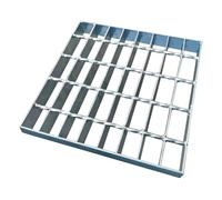 Natotela 9"×9"×1.2" Caillebotis extérieur en Acier galvanisé,Caillebotis/Grille en Acier galvanisé,Carré,Maille 45/25 mm,sans Cadre,Charge 1996KG,pour Le Trottoir,Le Balcon,Le Cour,Le Garage