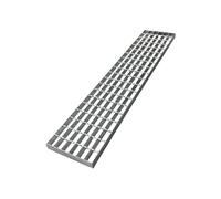 NATOTELA Grille de 1000 x 200 x 30 mm - Grille de marche galvanisée B125 - Grille en acier galvanisée à chaud - Pour gouttière de drainage et routes, garage, escaliers de protection incendie, voies