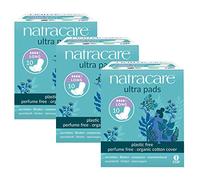 Natracare Lot de 3 serviettes en Coton Biologique Ultra Pad à ailes longues
