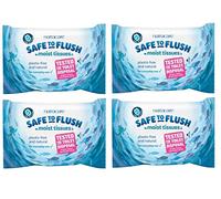 Natracare Lot de 4 mouchoirs humides sans danger pour rincer 30 lingettes