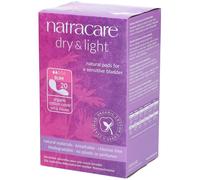 Natracare Dry & Light Serviettes Incontinence Slim 20 Pièces