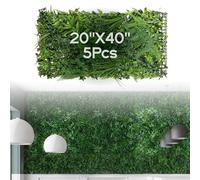 NatraHedge Lot de 5 Murs artificiels de forêt Tropicale pour haie extérieure ou décoration intérieure 28 m²
