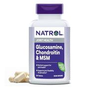 Natrol Complément alimentaire pour les articulations - A base de glucosamine et de chondroïtine - Avec du MSM - 90 comprimés