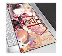 Natsume Yuujinchou 900x400mm Tapis de Souris XXL Multifonction Gaming Mousepad XXL Grand sous Main, Anime Souris 3mm Bureau Anti-Glissant Surface Texturée pour Ordinateur, G