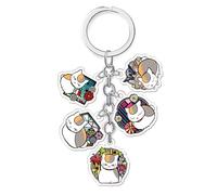 Natsume's Book of Friends Porte-clé Madara Accessoires Porte-clé Mignon Cartoon Anime Natsume Takashi Pendentif Porte-clé Voiture Ornement Pendentif Sac Collection