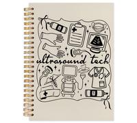 NATSUNO Tech Gifts Carnet à spirale 14 x 21,1 cm, cadeau de sonographe pour prise de notes, journal médical, carnet de technicien à couverture rigide