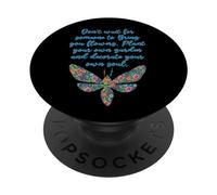 N'attendez Pas Que Quelqu'un Vous apporte des Fleurs inspirantes PopSockets PopGrip Adhésif