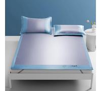 Nattes de Couchage d'été, Housse de Matelas Pliable, Matelas de Refroidissement en Rotin D'été, Nattes De Couchage en Bambou, Naturel Saison Bambou,Double Face Literie Été(Color A,90x195cm)