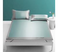 Nattes de Couchage d'été, Housse de Matelas Pliable, Matelas de Refroidissement en Rotin D'été, Nattes De Couchage en Bambou, Naturel Saison Bambou,Double Face Literie Été(Color B,90x195cm)
