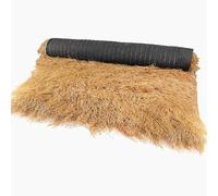 Nattes de toiture en paille, Artificial Thatch Mat PE Plastic Roll 1x(1-20)m for Patio Decoration(1x9m(3.28x29.53ft))