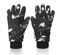 Nattork Gants de ski et de patinage sur glace pour jeunes, imperméables, gants d'hiver chauds pour écran tactile pour grands enfants, garçons, filles, femmes, ski, cyclisme