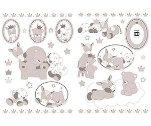 Nattou 777391 Autocollants décoratifs, Max, Noa & Tom