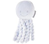 Nattou 878760 Peluche Poulpe, Dès la Naissance et Pour Bébés Prématurés, 23 cm, Bleu/Blanc