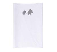 Nattou 929202 Housse de Matelas à Langer Avec Éléphants, 70 x 50 cm, Tembo, Blanc/Gris