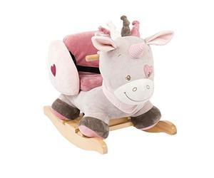 Nattou 987301 Bascule Licorne Jade, 10 - 36 Mois, 60 x 39 x 50 cm, Beige/Rose
