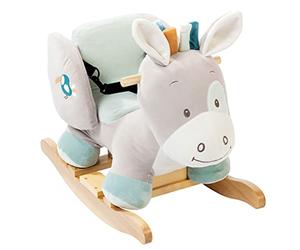 NATTOU Animal à Bascule Cheval Tim Beige 10-36 Mois 60 x 36 x 50 cm