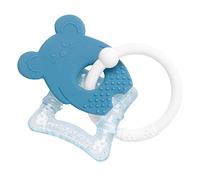 Nattou Anneau de Dentition Réfrigérant en Silicone, Souris, Rempli d'Eau, Sans BPA, 13,5 x 10,5 x 15 cm, Silicone, Bleu/Blanc