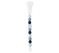 Nattou - Attache tétine silicone bleu marine