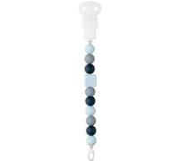 Nattou - Attache tétine silicone bleu marine Bleu
