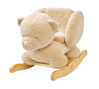 Nattou Jouet à bascule Teddy Bouclette – Harnais de sécurité – Beige – 12 mois à 3 ans – Intérieur
