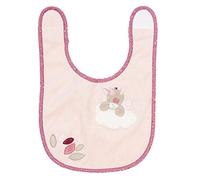 Nattou Bavoir Licorne Jade, Avec Fermeture à Scratch, Nina, Jade et Lili, Beige/Rose